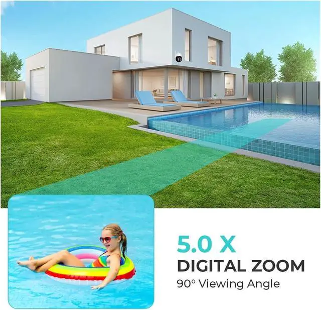 Alt view image 5 of 6 - 8MP Single Lens PTZ 2.4G WiFi Dome Security Camera