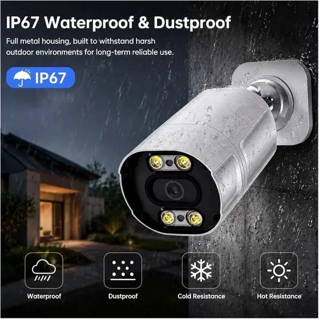 Alt view image 4 of 7 - 8MP PoE IP Bullet Security Camera