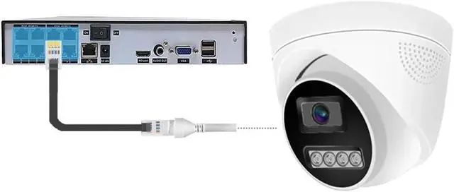 Alt view image 5 of 6 - 4K 8MP POE Dome IP Camera H.265 Onvif Color Night Vision