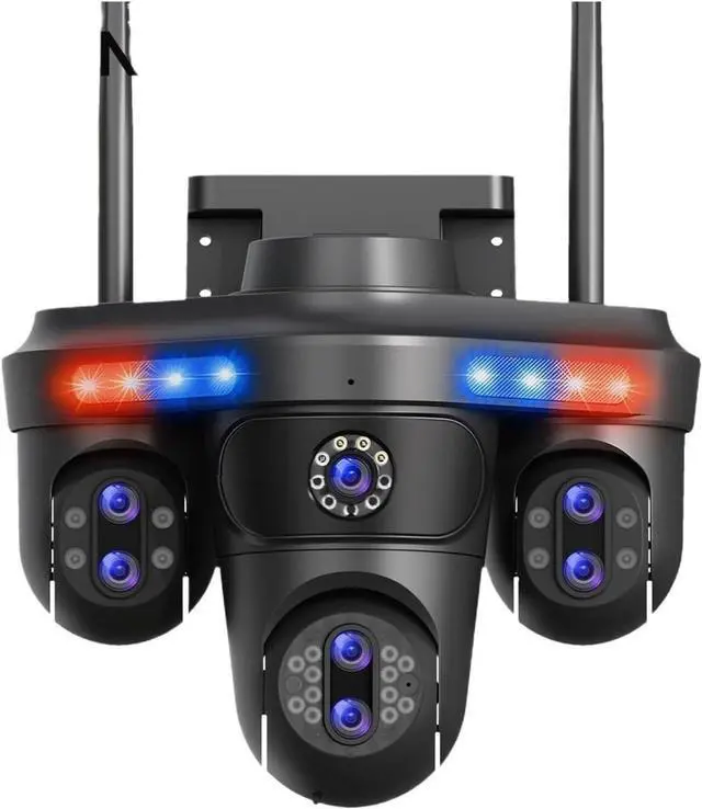 Main image of 35MP 7 Lens 4 Screen WiFi PTZ Camera 10X Zoom