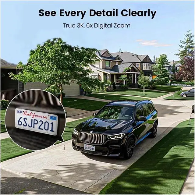 Alt view image 5 of 6 - 4K Floodlight Wired Outdoor Security Camera 360° Coverage