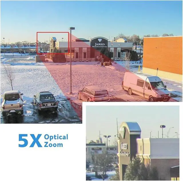 Alt view image 5 of 6 - 5MP/8MP 5X Zoom 4G Wireless Camera AI Tracking Two Way Audio