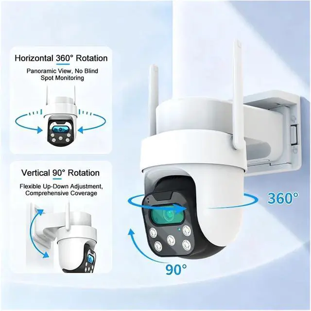 Alt view image 5 of 7 - 5MP 2K 4G Solar Pan Tilt Outdoor Security IP Camera
