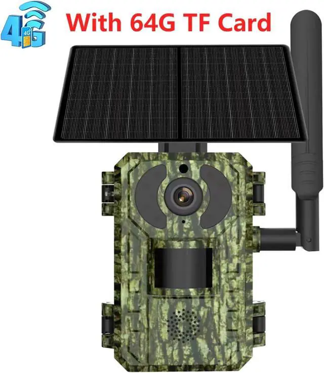 Alt view image 2 of 7 - 2K 4G Solar Trail Camera No Glow Night Vision IP65