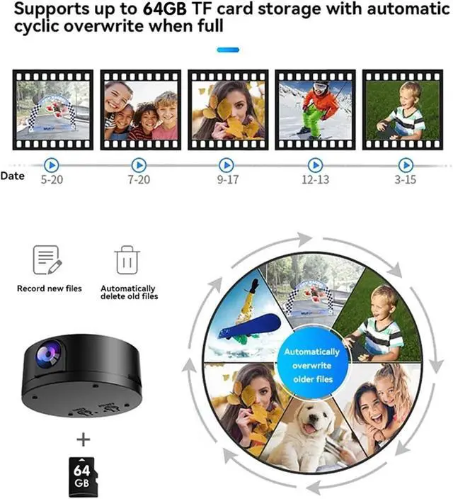 Alt view image 3 of 7 - 1080P Mini WiFi Security Camera