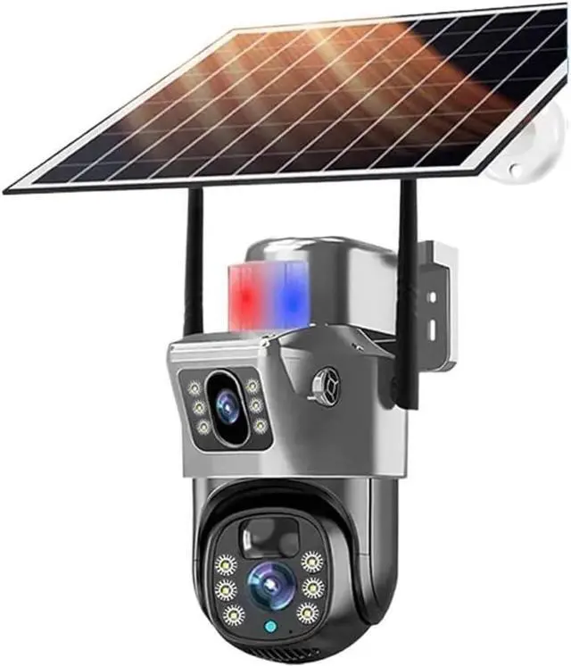 Main image of 12MP 6K Triple Lens 10X Zoom Solar 4G WiFi PTZ Camera