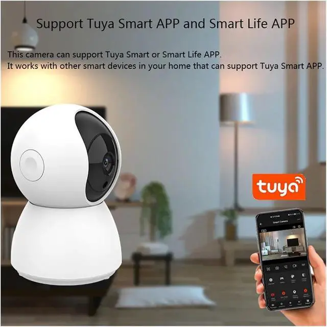 Alt view image 3 of 6 - 2MP 1080P Indoor 2.4G WiFi PTZ Security Camera