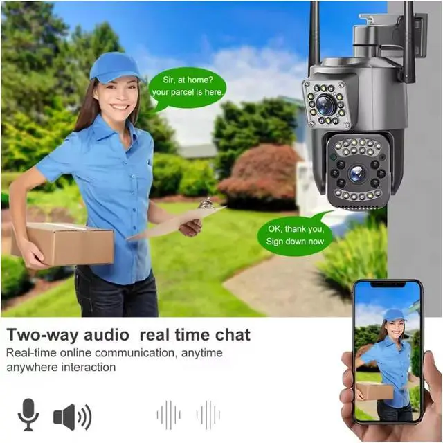 Alt view image 5 of 7 - WiFi PTZ Outdoor Wireless Security IP Camera