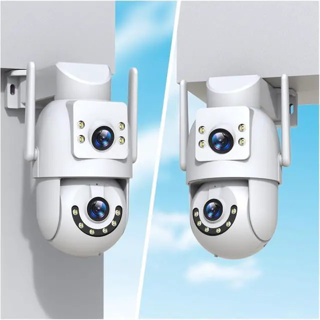 Alt view image 6 of 6 - 4K Dual Lens 5G WiFi PTZ Outdoor Camera