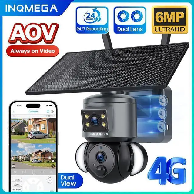 Alt view image 2 of 7 - AOV 24/7 Recording Security Camera, 4G Celluar for Off Grid Scenes