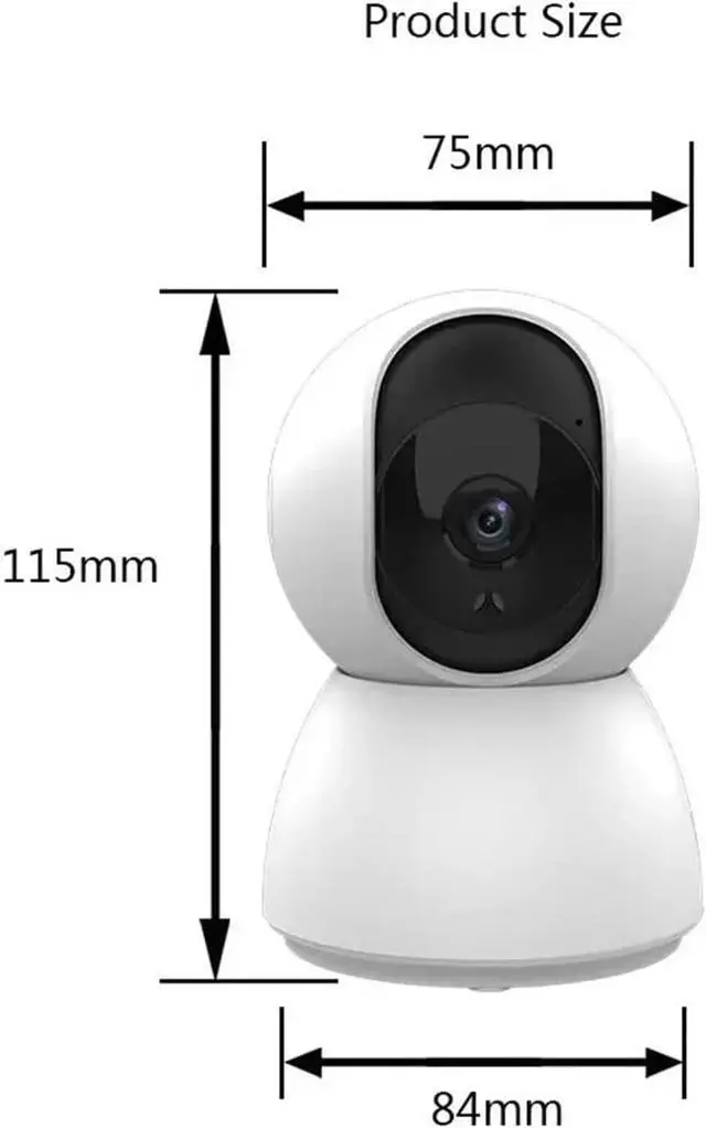 Alt view image 6 of 6 - 4MP 2K Tuya WiFi Indoor PTZ Security IP Camera