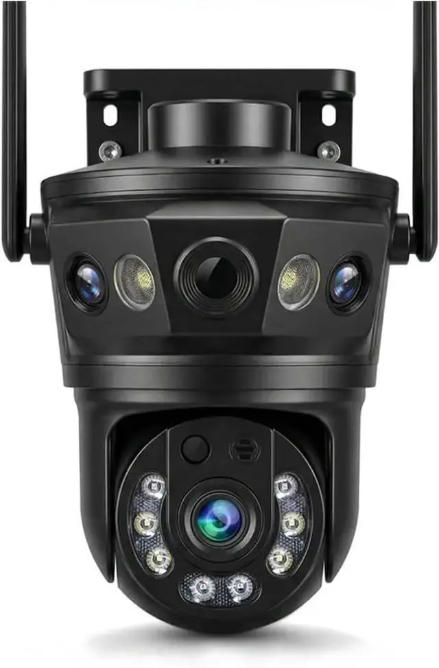 Main image of 9MP Tri-Lens PTZ Outdoor Security Camera