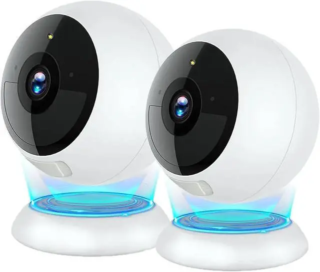 Alt view image 2 of 7 - 2Pack 5MP 2K Magnetic WiFi Security Camera