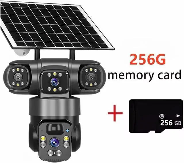 Alt view image 2 of 7 - 15MP Tri-Lens Solar PTZ Security Camera