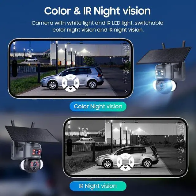 Alt view image 4 of 7 - AOV 24/7 Recording Security Camera, 2.4GHz WiFi for Outdoor Scenes