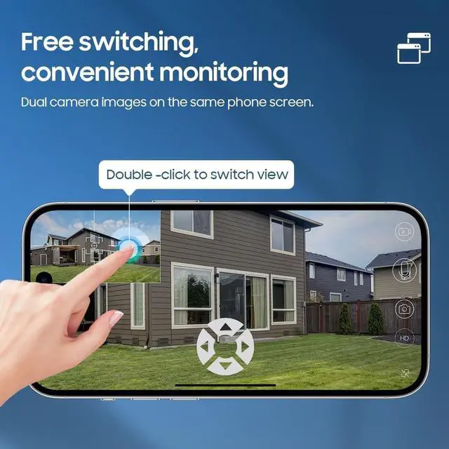 Alt view image 7 of 7 - AOV 24/7 Recording Security Camera, 2.4GHz WiFi for Outdoor Scenes