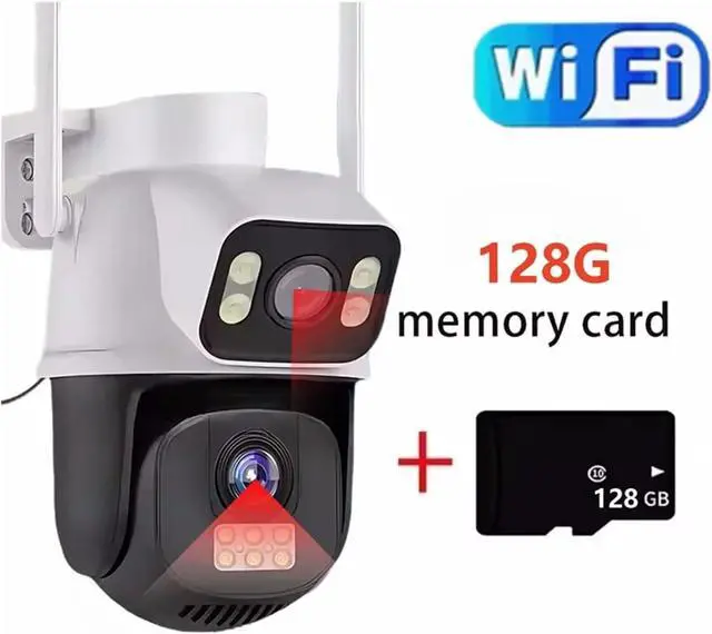 Alt view image 2 of 7 - 8MP Dual Lens PTZ IP66 Security Camera