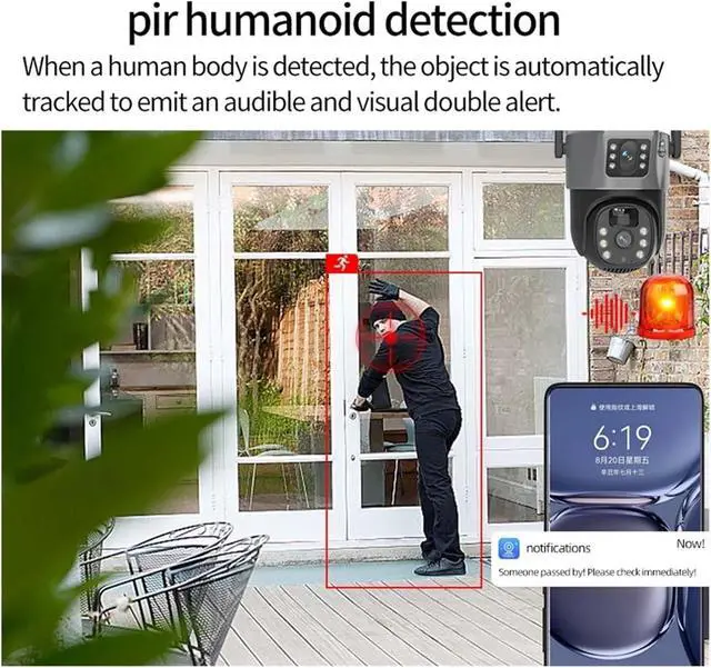 Alt view image 7 of 7 - Solar PTZ Wireless Outdoor Security Camera
