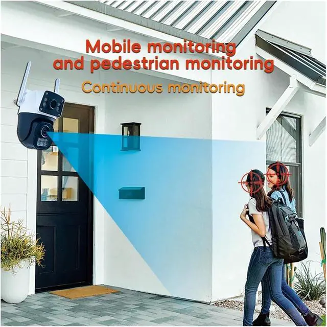 Alt view image 4 of 7 - 8MP Dual Lens PTZ IP66 Security Camera