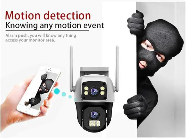 Alt view image 5 of 7 - 8MP Dual Lens PTZ IP66 Security Camera