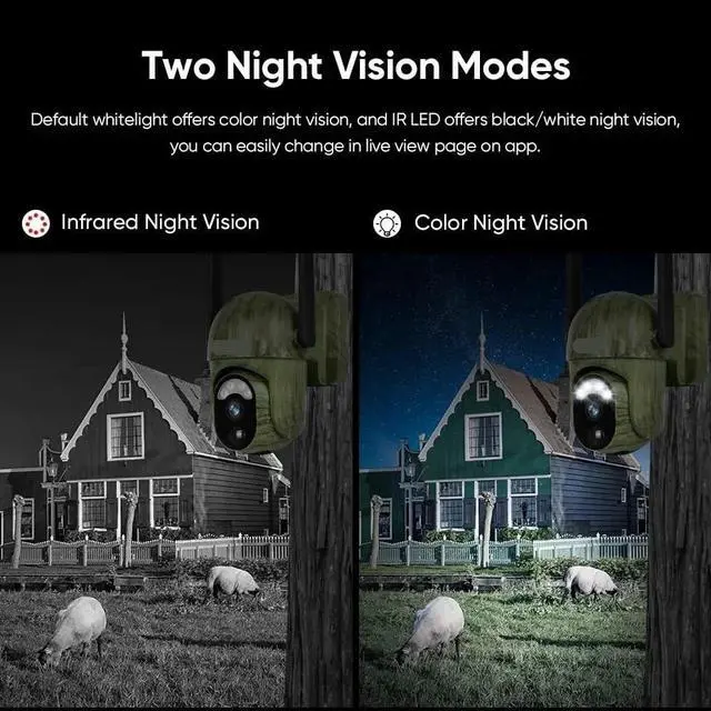 Alt view image 5 of 7 - 4MP 4G WiFi Solar Outdoor Security Camera IP66 Waterproof