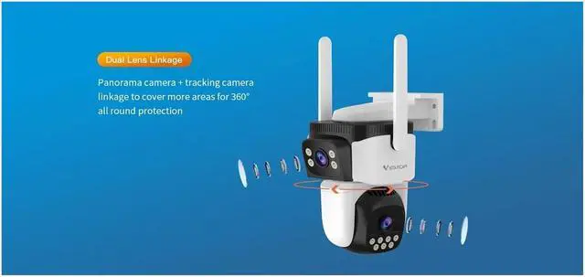 Alt view image 4 of 6 - 4MP Dual Lens Indoor Dome Security IP Camera
