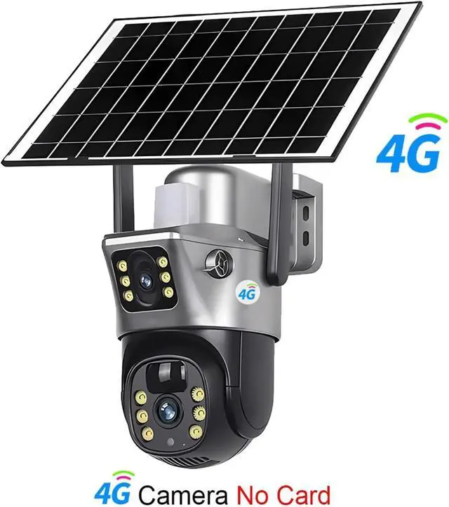 Alt view image 2 of 7 - 8MP 4K Dual Lens 4G WiFi Solar Camera