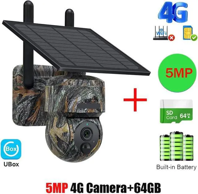 Alt view image 2 of 7 - 5MP 4G WiFi Solar Wireless Outdoor Security Camera
