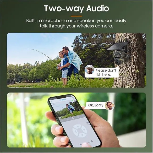Alt view image 4 of 7 - 5MP 4G WiFi Solar Wireless Outdoor Security Camera