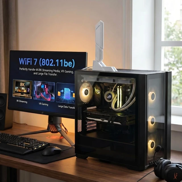 Alt view image 4 of 7 - WiFi 7 Antenna 2.4G 5G 6G Dual Band Magnetic Wi-Fi 6E WI-FI7 for ASUS ROG