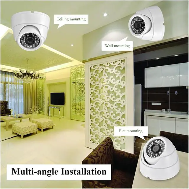 Alt view image 2 of 6 - 5MP 1080P Indoor Dome BNC Analog Security Camera
