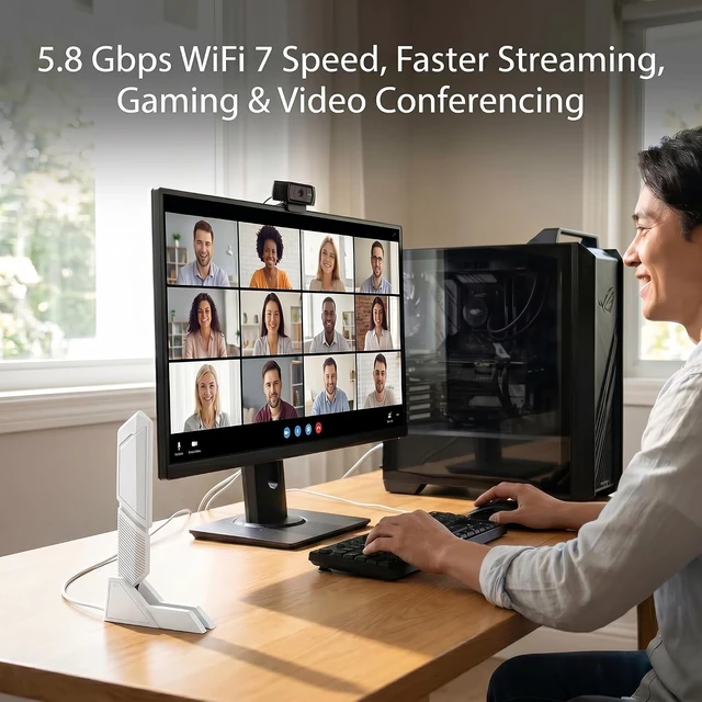 Alt view image 6 of 7 - WiFi 7 Antenna 2.4G 5G 6G Dual Band Magnetic Wi-Fi 6E WI-FI7 for ASUS ROG