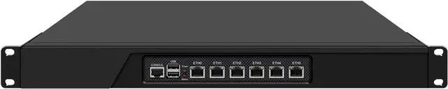 Main image of 1U Rack Mount Firewall Appliance, OPNsense, VPN, 3th Gen Core I7 3520M, RJ08, 6 x Intel 2.5GbE I226-V LAN, Console, 4G RAM, 64G SSD