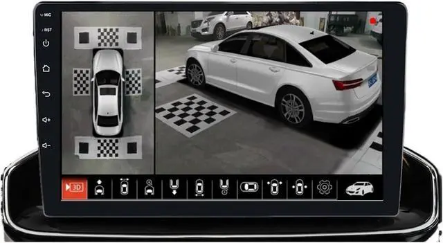Alt view image 2 of 7 - T5 3D 360 PRO AHD Camera Surround View System DVR Driving