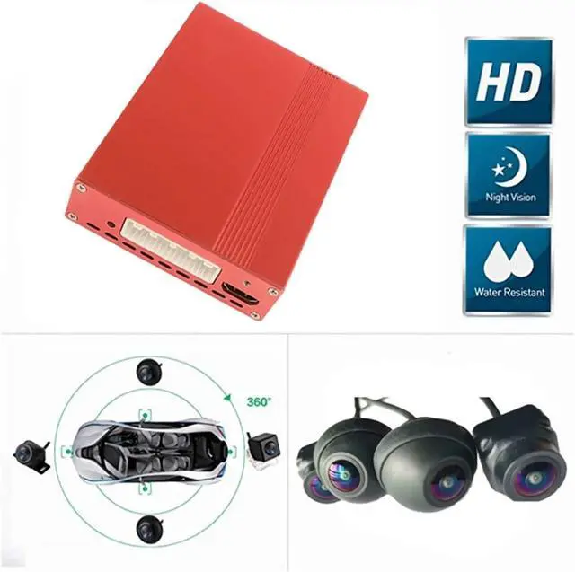 Alt view image 3 of 7 - T5 3D 360 PRO AHD Camera Surround View System DVR Driving