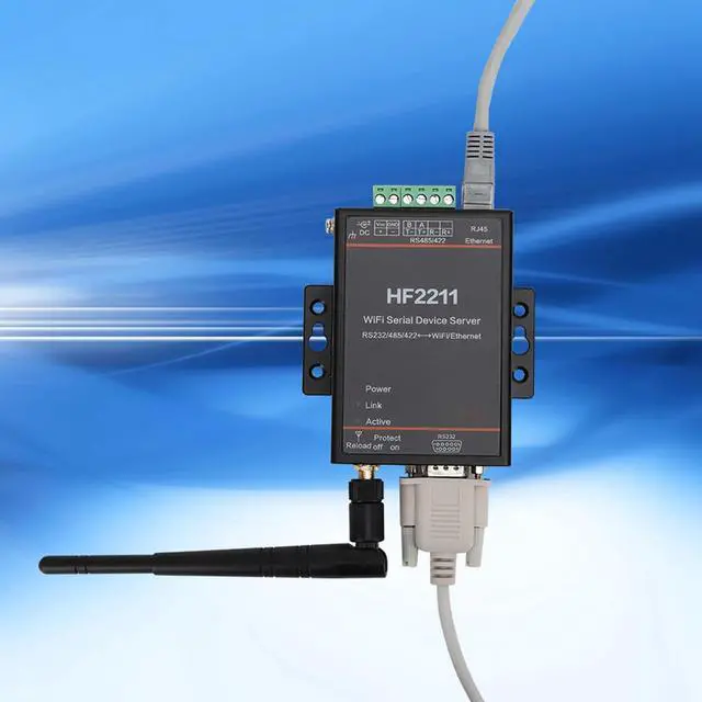 Alt view image 4 of 7 - Serial Port Server, HF2211 Serial Server RS232/485/422 to & Ethernet Serial Server Module Serial Port Communication Device DTU, Device Servers