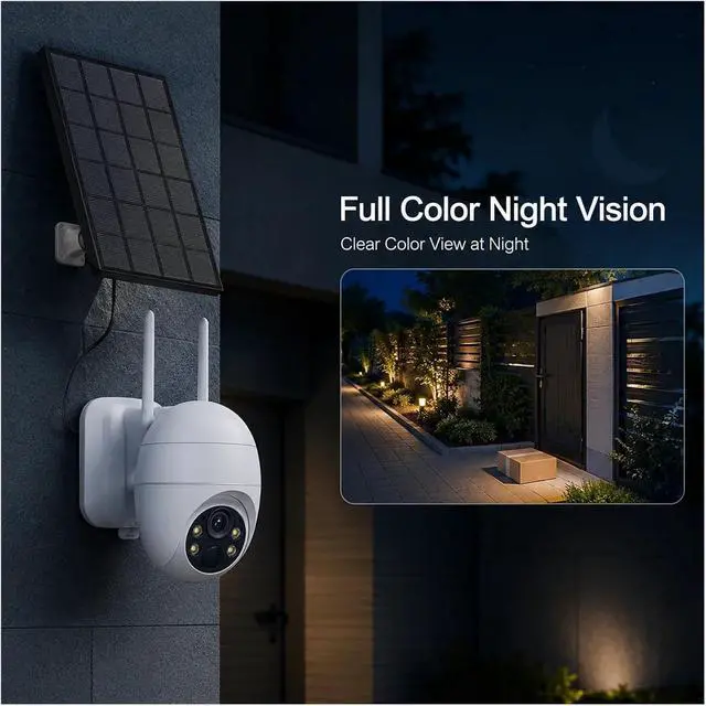 Alt view image 5 of 7 - 5MP Solar 4G LTE PTZ Outdoor Security Camera