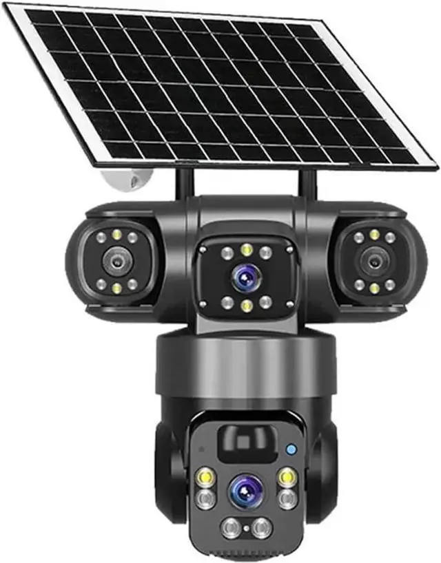 Main image of 15MP 8K 3 Lens 3 Screen Solar PTZ WiFi Security Camera