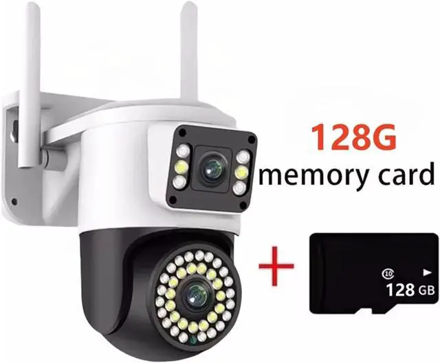 Alt view image 2 of 7 - 4K 8MP Dual Lens PTZ WiFi Outdoor Security IP Camera