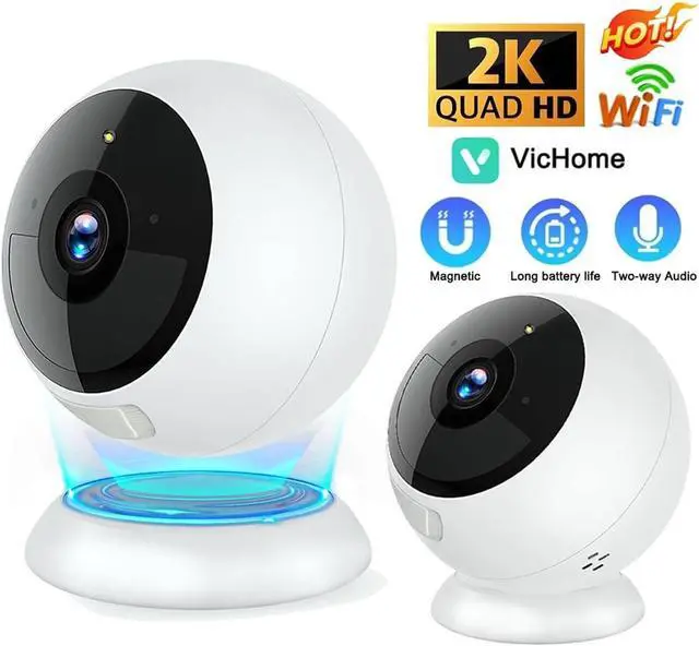 Alt view image 2 of 7 - 5MP 2K Magnetic Battery WiFi Outdoor Security IP Camera