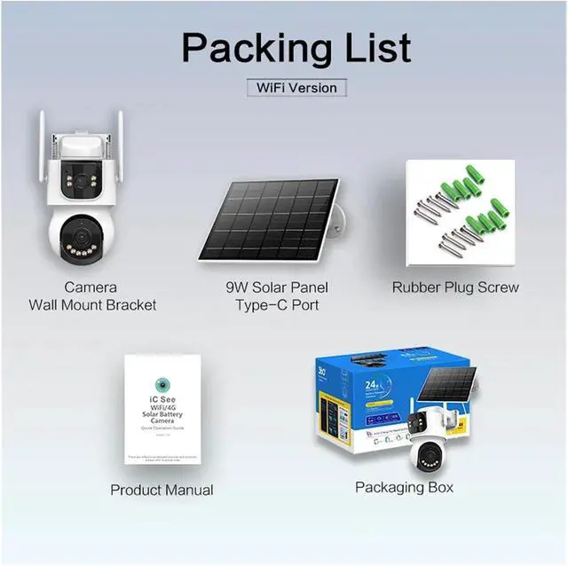 Alt view image 5 of 6 - 4MP 3 Screen Dual Lens Solar PTZ WiFi Dome IP Camera