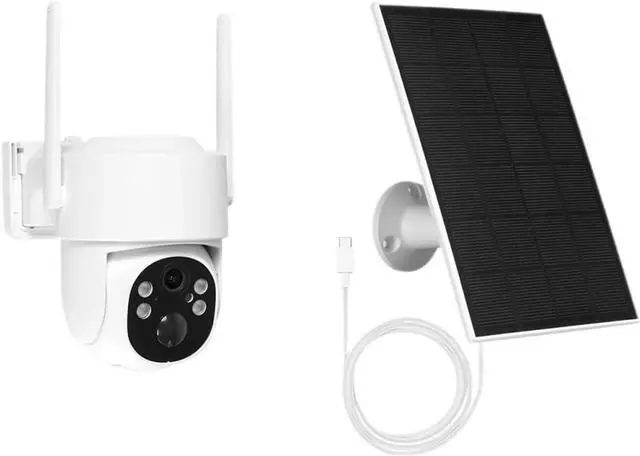 Main image of 4 Million Pixel WiFi Solar-Powered Camera, IP65 Waterproof, Automatic Human Body Tracking, Full-Color Night Vision, Outdoor Surveillance Camera