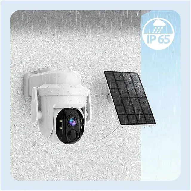 Alt view image 3 of 7 - 2 Pack 4MP WiFi Solar Outdoor Security Surveillance Camera