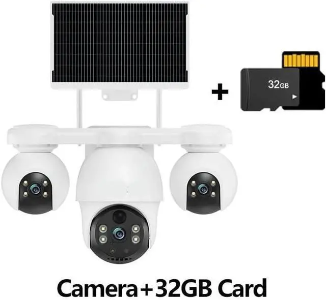 Alt view image 2 of 7 - 12MP V380 PRO 4G Solar 360° Full Color Night Vision Camera