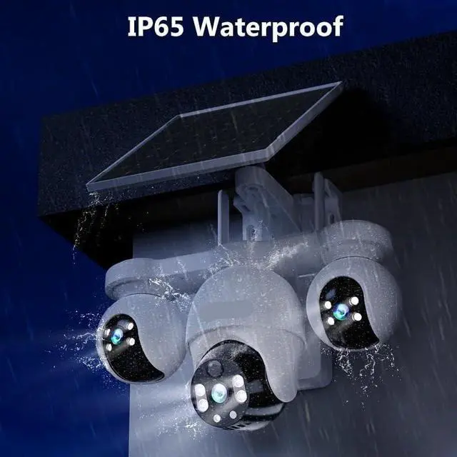 Alt view image 7 of 7 - 12MP V380 PRO 4G Solar 360° Full Color Night Vision Camera