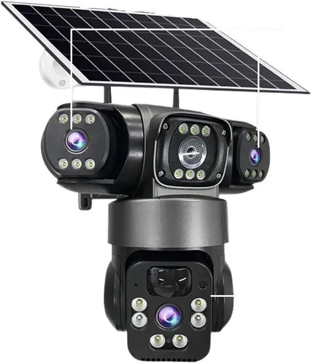 Main image of 15MP Triple Lens Three Screen 4G Solar PTZ Camera