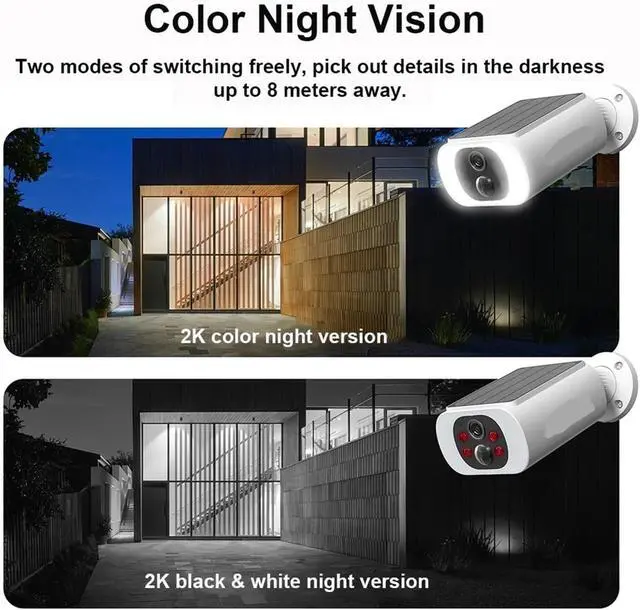 Alt view image 5 of 6 - 3MP Solar Battery Powered Outdoor WiFi Security Camera