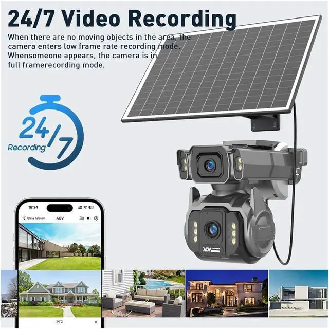 Alt view image 7 of 7 - 10MP 4G Solar Outdoor Security Camera