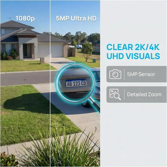 Alt view image 5 of 6 - 5MP Solar Outdoor Security Camera