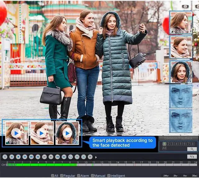 Alt view image 5 of 6 - 4K PoE PTZ Security Camera Outdoor Onvif IP Camera 330°Pan 90 TilDigital Zoom Indoor&Waterproof,IP66,Smart Human Detection Mic/Audio,MicroSD Slot,CCTV Home Surveillance Cameras,Spotlight Alarm